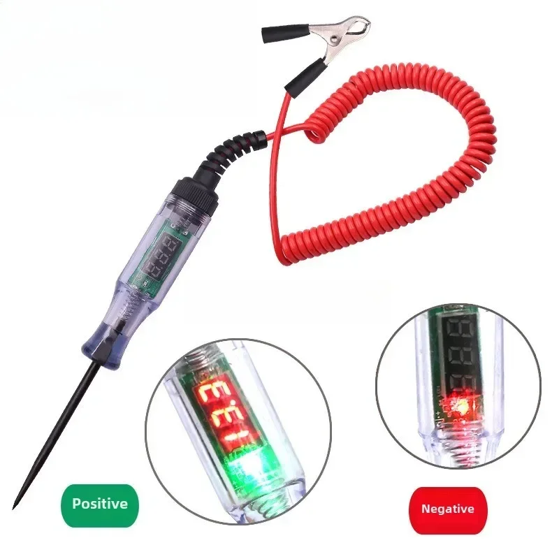 Car Truck Voltage High Quality Circuit Tester 6V 12V 24V DC Digital Display Long Probe Test Pen Automobile Diagnostic Tools
Car Truck Voltage High Quality Circuit Tester 6V 12V 24V DC Digital Display Long Probe Test Pen Automobile Diagnostic Tools