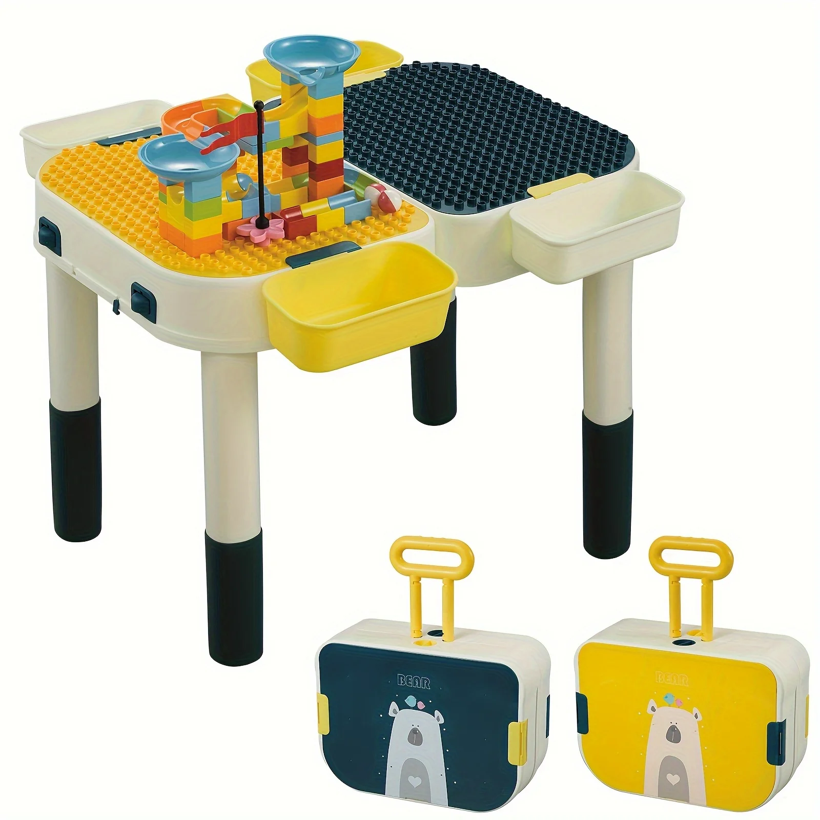 Креативный многофункциональный детский обучающий стол, складные деформированные строительные блоки, настольный набор для мальчиков и девочек, сборка игрушек-головоломки
Креативный многофункциональный детский обучающий стол, складные деформированные строительные блоки, настольный набор для мальчиков и девочек, сборка игрушек-головоломки