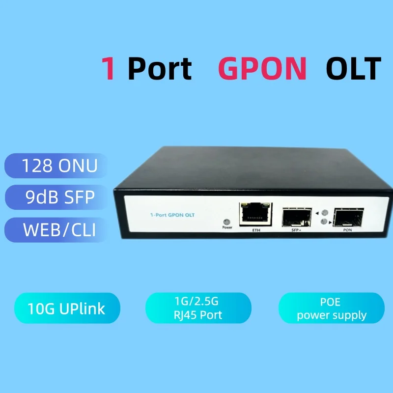 Мини-GPON OLT 1PON, 1 порт, поддержка 128 ONUs VLAN 10G Uplink, 12 В, 2 А, источник питания постоянного тока POE, источник питания MINI GPON OLT
Мини-GPON OLT 1PON, 1 порт, поддержка 128 ONUs VLAN 10G Uplink, 12 В, 2 А, источник питания постоянного тока POE, источник питания MINI GPON OLT