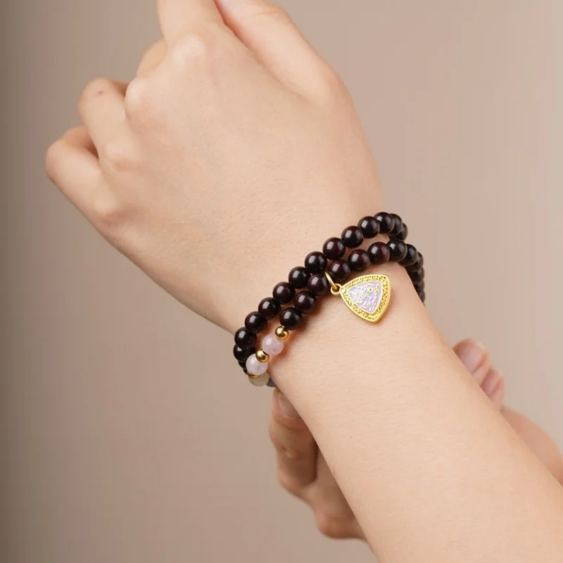 African rhinoceros horn small-leaf rosewood 6mm single and double strand premium Buddha bead bracelets DIY Chinese style des
African rhinoceros horn small-leaf rosewood 6mm single and double strand premium Buddha bead bracelets DIY Chinese style des