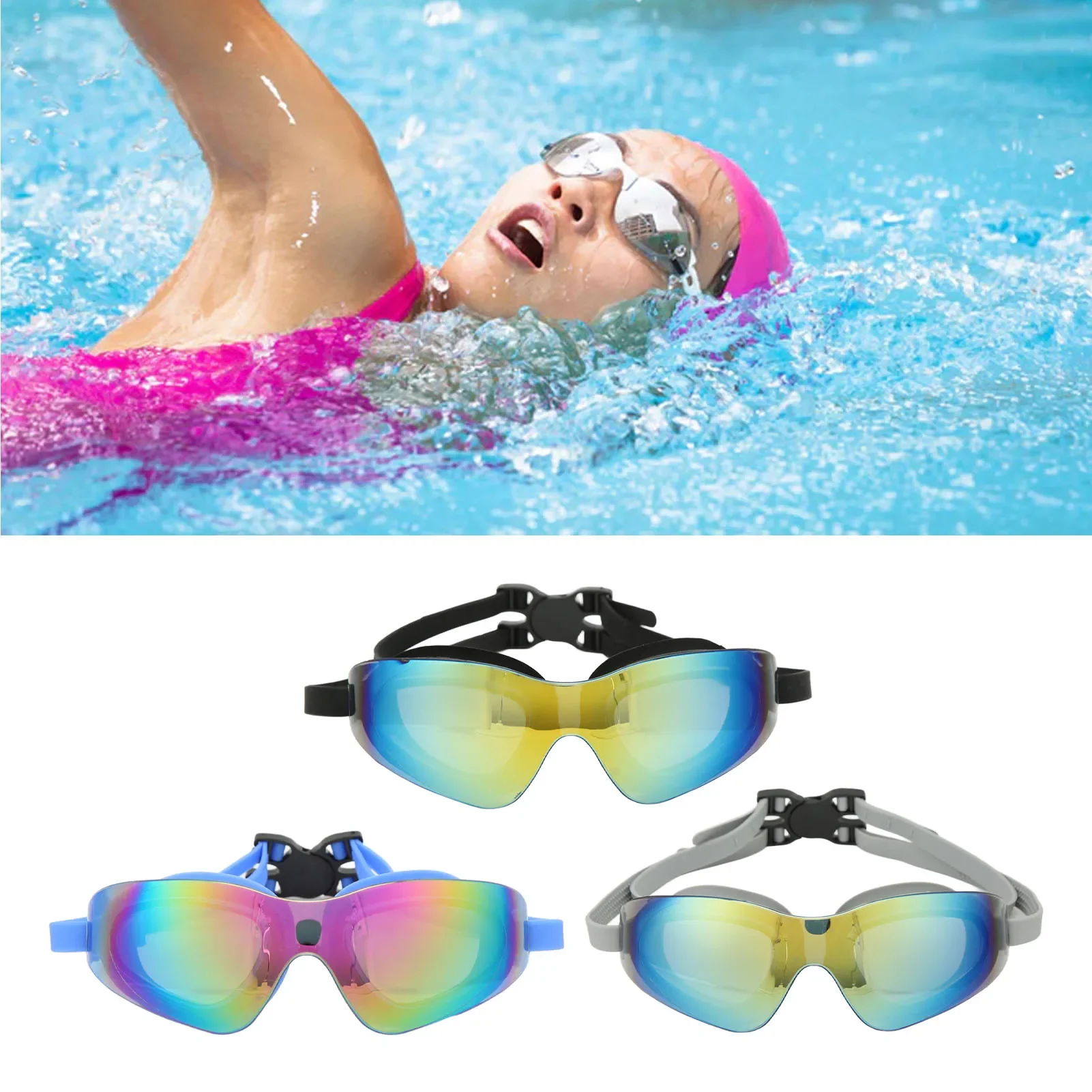 Anti Fog Swimming Goggles Waterproof Swim Glasses With PC Mirror No Leaking Gel Swim Goggles For Adults
Anti Fog Swimming Goggles Waterproof Swim Glasses With PC Mirror No Leaking Gel Swim Goggles For Adults