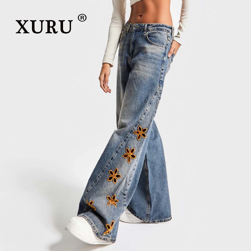 XURU - High Waist Loose Jeans Women's Wear, Y2k Clothes with Embroidered Fashion Long Jeans, Men's Pants
XURU - High Waist Loose Jeans Women's Wear, Y2k Clothes with Embroidered Fashion Long Jeans, Men's Pants