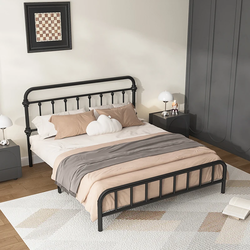French Wrought Iron Bed Aesthetics Adult High Quality Fashion Children Bed Art Bedroom Travel Camping Beliche Unique Furniture
French Wrought Iron Bed Aesthetics Adult High Quality Fashion Children Bed Art Bedroom Travel Camping Beliche Unique Furniture
