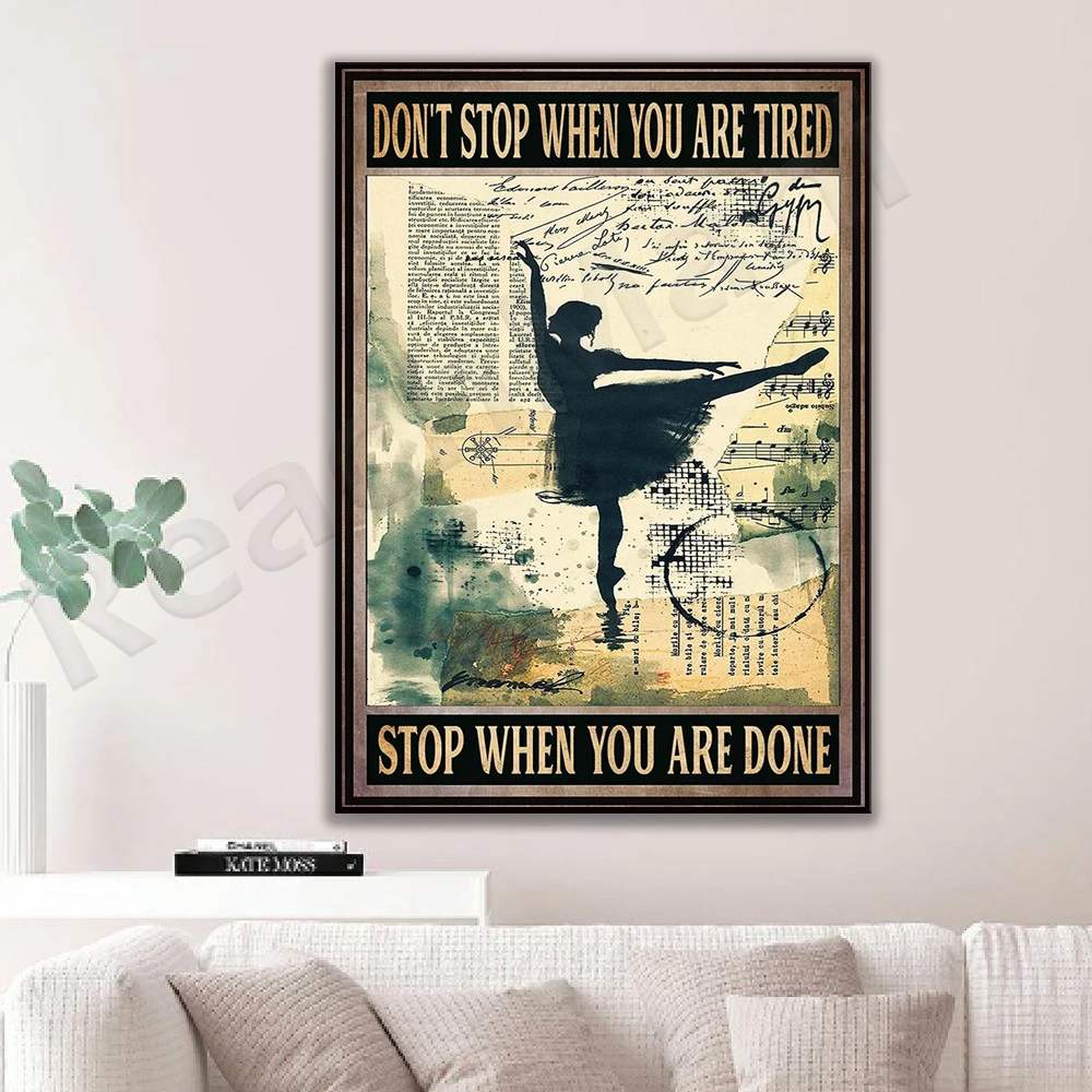 Don't stop ballet poster when you're tired, stop ballet when you're done retro poster, ballet print art, ballerina, gift for her
Don't stop ballet poster when you're tired, stop ballet when you're done retro poster, ballet print art, ballerina, gift for her