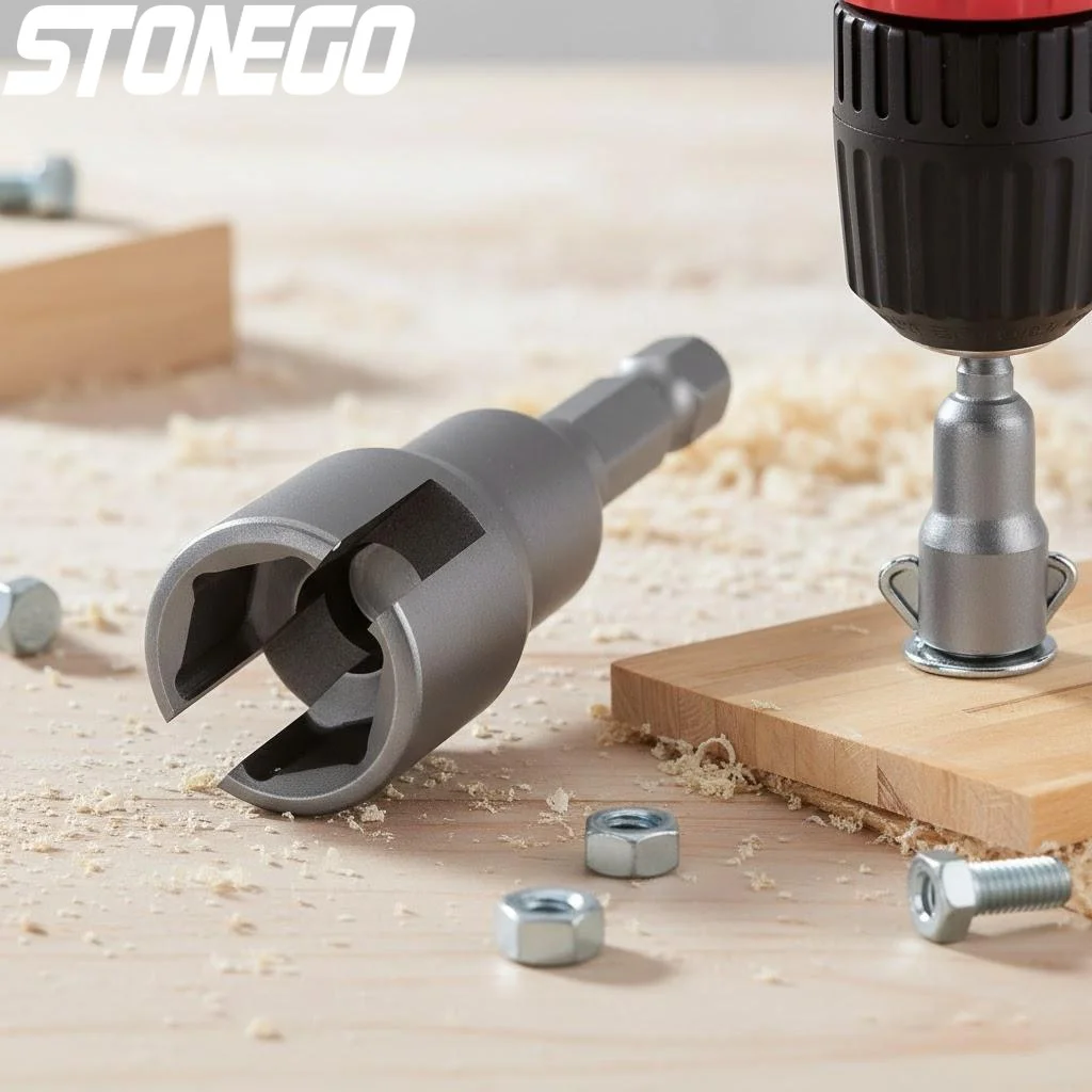 STONEGO 1PC Wing Nut Drill Socket Wrench Tool Set 1/4 Hex Shank Butterfly Socket Adapter 65mm for Power Wing Nut Driving
STONEGO 1PC Wing Nut Drill Socket Wrench Tool Set 1/4 Hex Shank Butterfly Socket Adapter 65mm for Power Wing Nut Driving