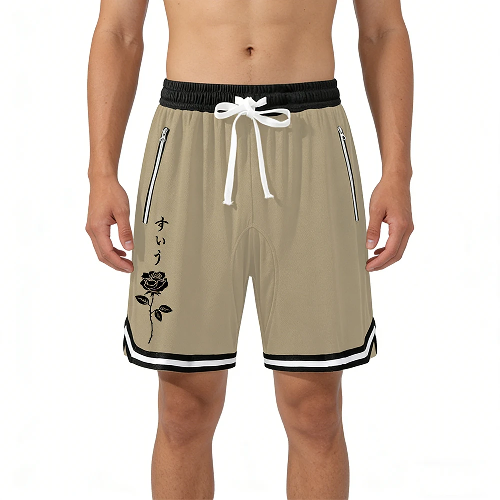 Мужские быстросохнущие спортивные шорты с карманами на молнии. Дышащие легкие повседневные спортивные шорты для бега с графическим принтом текста и розы.
Мужские быстросохнущие спортивные шорты с карманами на молнии. Дышащие легкие повседневные спортивные шорты для бега с графическим принтом текста и розы.