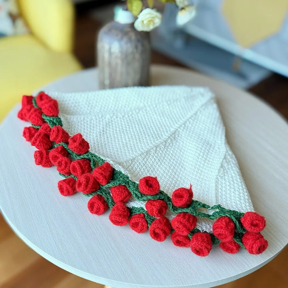 Fake Flower Crochet Rose Bouquet Blanket Finished DIY Craft Knitted Flower Blanket Fashion Rose Nap Blanket Birthday Gift
Fake Flower Crochet Rose Bouquet Blanket Finished DIY Craft Knitted Flower Blanket Fashion Rose Nap Blanket Birthday Gift