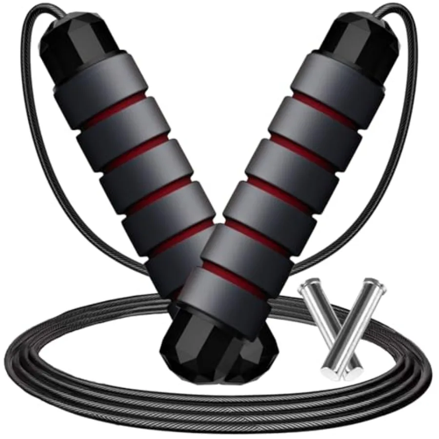 Adjustable Weighted Jump Rope, 9ft Long Tangle-Free Rapid Speed Jumprope for Exercise Calisthenics Fitness Jumping Skipping Dou
Adjustable Weighted Jump Rope, 9ft Long Tangle-Free Rapid Speed Jumprope for Exercise Calisthenics Fitness Jumping Skipping Dou