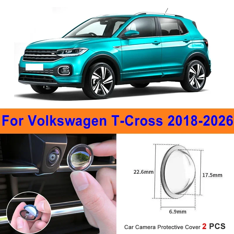 360 Reverse Image Car Camera Cover Anti-Scratch PC Lens Protector Stickers For Volkswagen T-Cross 2018-2026 2Pcs
360 Reverse Image Car Camera Cover Anti-Scratch PC Lens Protector Stickers For Volkswagen T-Cross 2018-2026 2Pcs