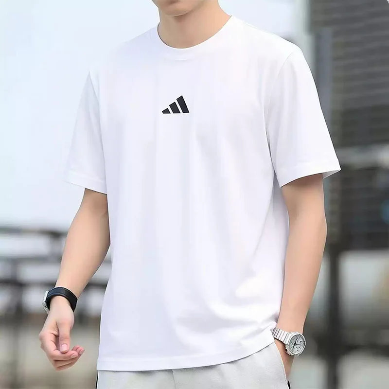 Adidas Pure Cotton Short-Sleeved Men's 2026 Summer New Style White Sportive Leisure T-Shirt with Round Neck JF1092
Adidas Pure Cotton Short-Sleeved Men's 2026 Summer New Style White Sportive Leisure T-Shirt with Round Neck JF1092