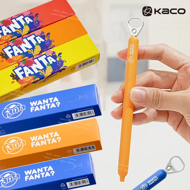KACO x Fanta Pull Tab Gel Pen POPUP 0.5mm Dual Ball ST Nib 800m Writing Length Quick Dry Playful Work Study Reliable Stationery
KACO x Fanta Pull Tab Gel Pen POPUP 0.5mm Dual Ball ST Nib 800m Writing Length Quick Dry Playful Work Study Reliable Stationery