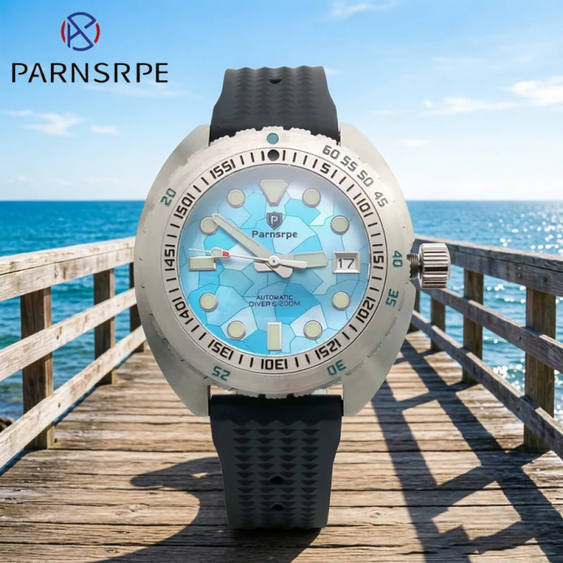 New NH35 Automatic Watch Men Retro Sport Ice Blue Dial Luminous Sapphire Crystal 200M Waterproof Date Display Diving Wristwatch
New NH35 Automatic Watch Men Retro Sport Ice Blue Dial Luminous Sapphire Crystal 200M Waterproof Date Display Diving Wristwatch