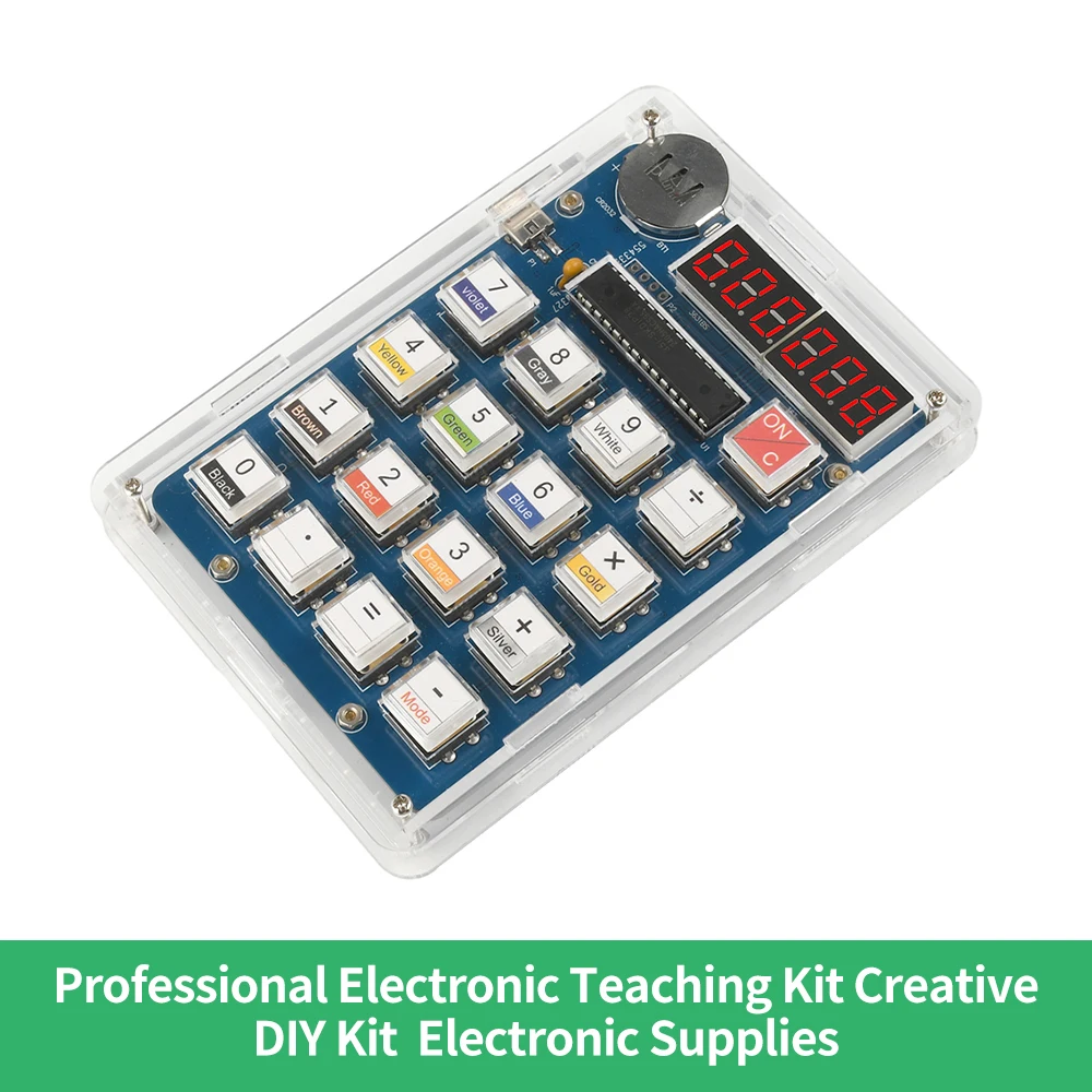DIY 6-Digit Calculator Making Electronic Kit With LED Display MCU Soldering Training Experiment Practice DIY Solder Project
DIY 6-Digit Calculator Making Electronic Kit With LED Display MCU Soldering Training Experiment Practice DIY Solder Project