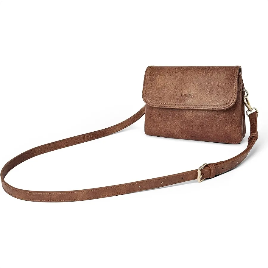 CHOLISS Small Crossbody Bags for Women Vegan Leather Cell Phone Purse Mini Travel Purse with Adjustable Strap
CHOLISS Small Crossbody Bags for Women Vegan Leather Cell Phone Purse Mini Travel Purse with Adjustable Strap
