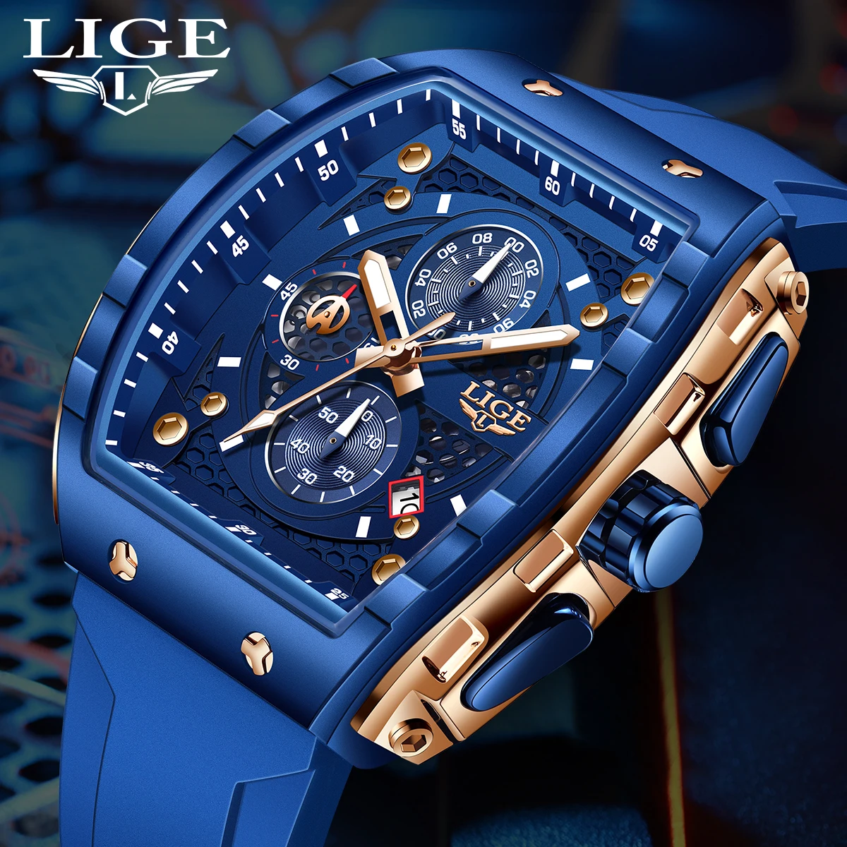 LIGE watches for men 2026 quartz sports luxury silicone military watches men date luminous business casual fashion watch reloj
LIGE watches for men 2026 quartz sports luxury silicone military watches men date luminous business casual fashion watch reloj