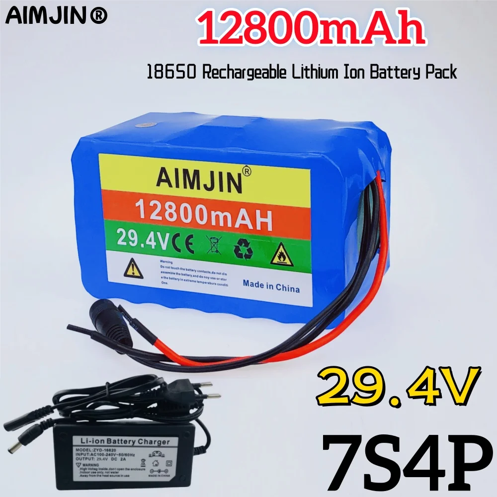 Аккумулятор 18650 7S4P Аккумуляторная батарея 29,4 В, литиевая батарея большой емкости 12800 мАч, зарядное устройство 29,4 В
Аккумулятор 18650 7S4P Аккумуляторная батарея 29,4 В, литиевая батарея большой емкости 12800 мАч, зарядное устройство 29,4 В