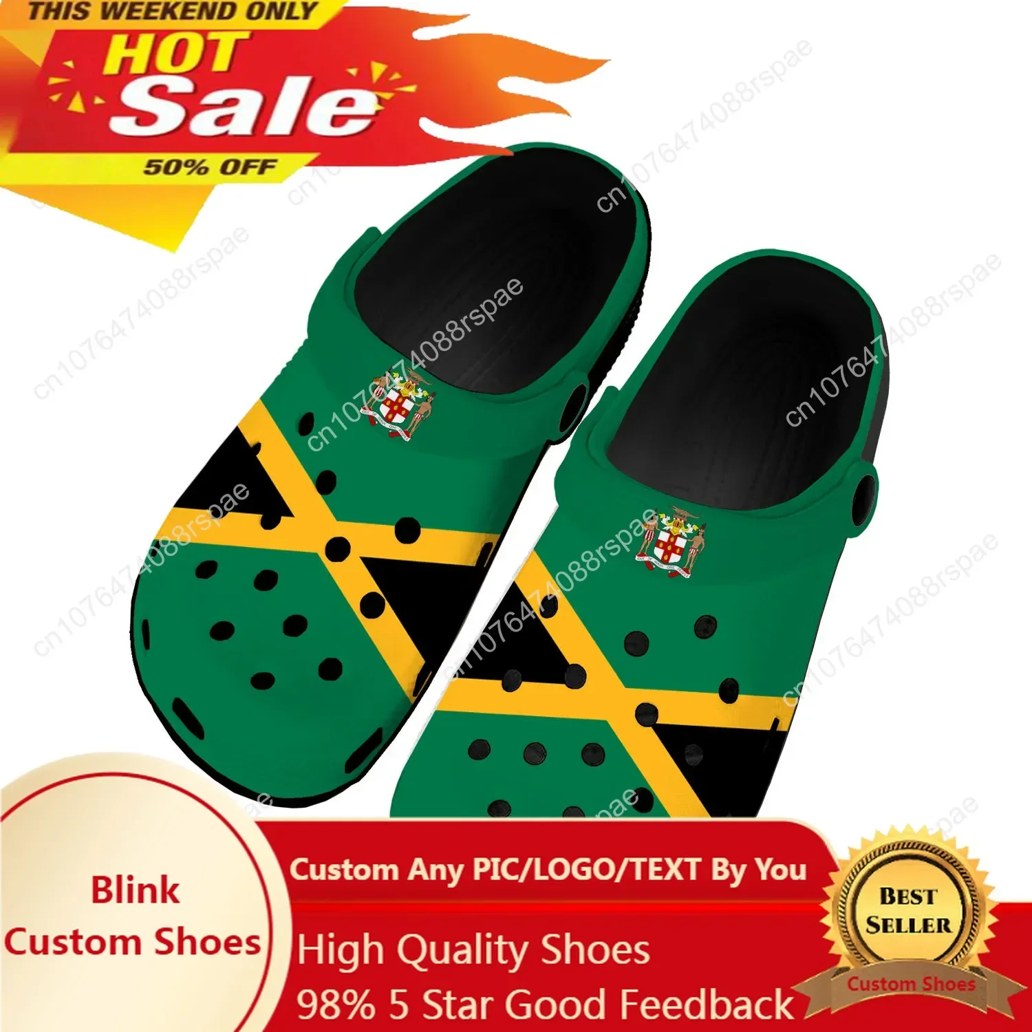 Jamaican Flag Home Clogs Custom Water Shoes Mens Womens Teenager Jamaica Shoe Garden Clog Breathable Beach Hole Slippers
Jamaican Flag Home Clogs Custom Water Shoes Mens Womens Teenager Jamaica Shoe Garden Clog Breathable Beach Hole Slippers