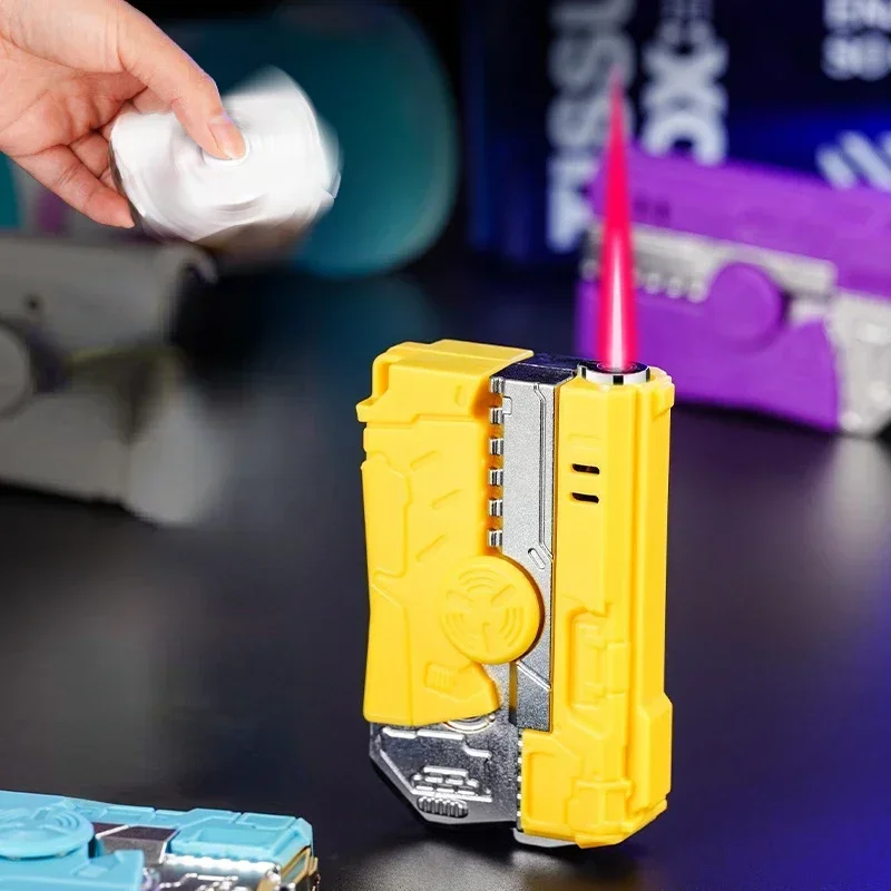 2025 New windproof deformation gyroscope lighter, butane inflatable portable pink igniter, cigarette accessories, men's gift
2025 New windproof deformation gyroscope lighter, butane inflatable portable pink igniter, cigarette accessories, men's gift