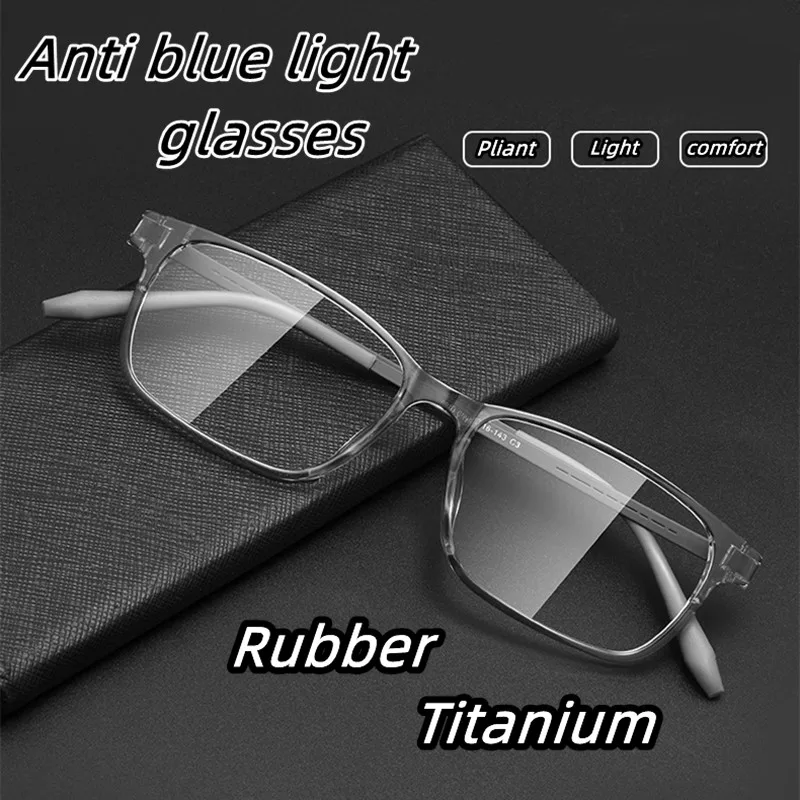 Brand Design Fashion Retro Casual Ultra Light Rubber Titanium Prescription Anti Blue Light Myopia Hyperopia Men's Glasses Frame
Brand Design Fashion Retro Casual Ultra Light Rubber Titanium Prescription Anti Blue Light Myopia Hyperopia Men's Glasses Frame