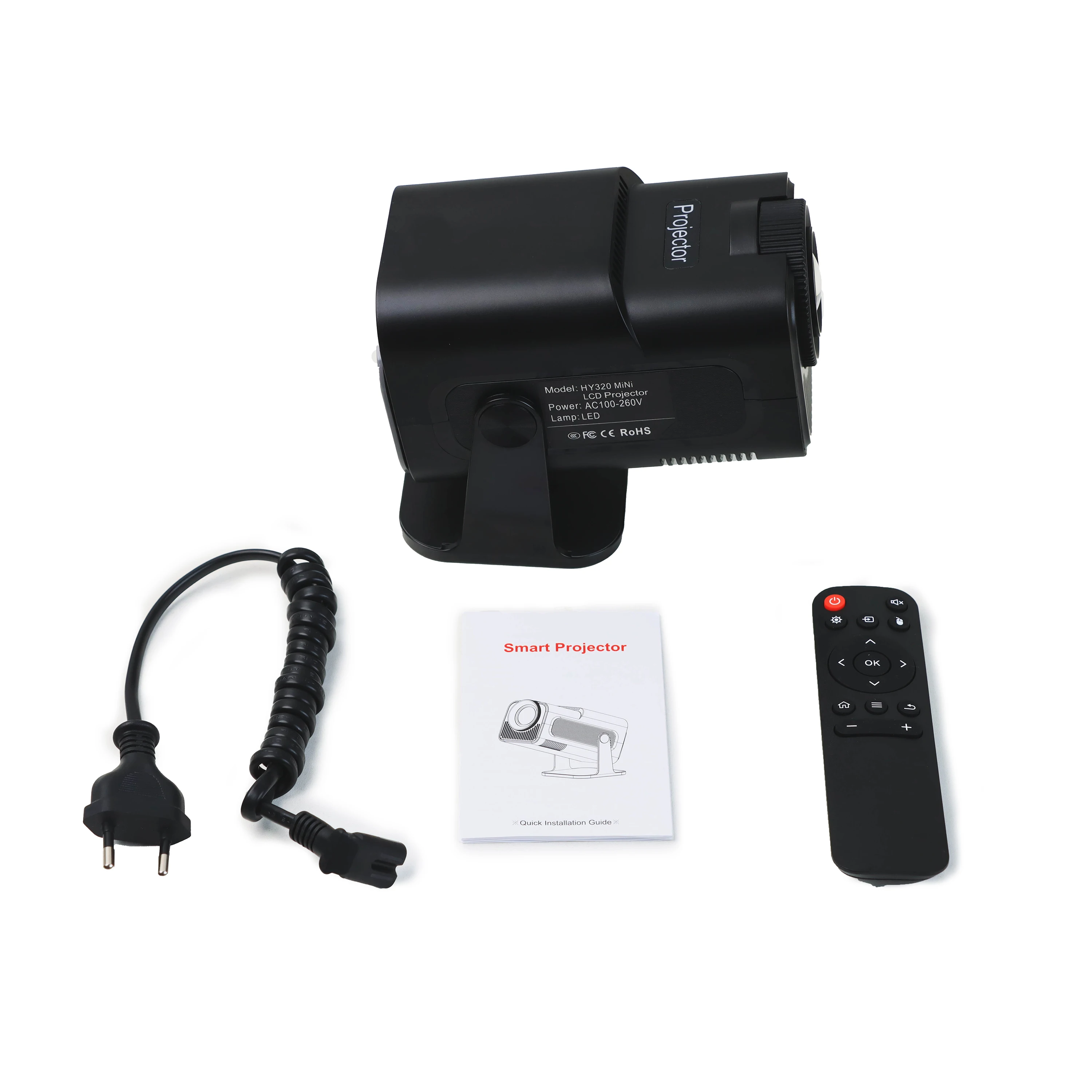 4K HY320 Mini 1080P portable hy320 MINI 4K H713 quality 300 lumens LCD 180 Angel free flip portable projector android 11
4K HY320 Mini 1080P portable hy320 MINI 4K H713 quality 300 lumens LCD 180 Angel free flip portable projector android 11