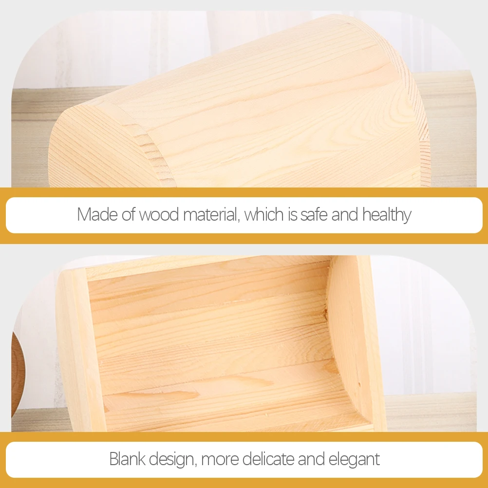 3 Pcs Treasure Chest Wooden Box Jewelry Container Unfinished Crafts Storage Case Boxes Crate
3 Pcs Treasure Chest Wooden Box Jewelry Container Unfinished Crafts Storage Case Boxes Crate
