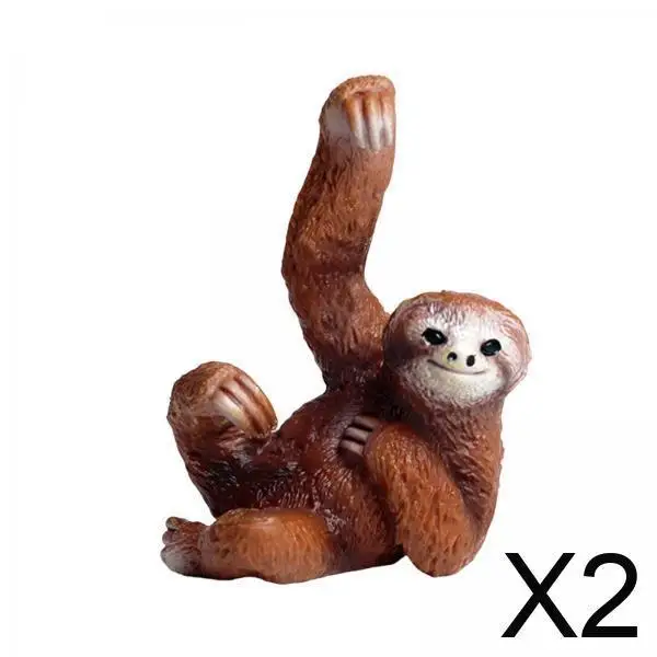 2x Simulation Miniture Chimpanzee Model Figurines, Orangutan Model for Living Room Cabinet Office Decor Ornament
2x Simulation Miniture Chimpanzee Model Figurines, Orangutan Model for Living Room Cabinet Office Decor Ornament