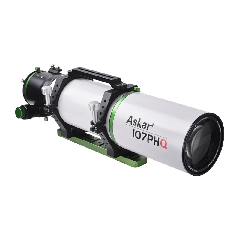 Askar 107PHQ f/7 Длинное соотношение фокусировки Плоское поле Четырехканальный телескоп APO с воздушным заводом 0,7x полнокадровый редуктор
Askar 107PHQ f/7 Длинное соотношение фокусировки Плоское поле Четырехканальный телескоп APO с воздушным заводом 0,7x полнокадровый редуктор