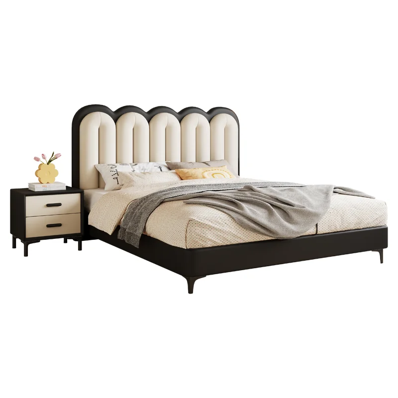 High Quality Modern Luxury Bedroom Furniture Soft Up-holstered Beds Simple king Size Children's Double Bed Frame Cartoon Design
High Quality Modern Luxury Bedroom Furniture Soft Up-holstered Beds Simple king Size Children's Double Bed Frame Cartoon Design
