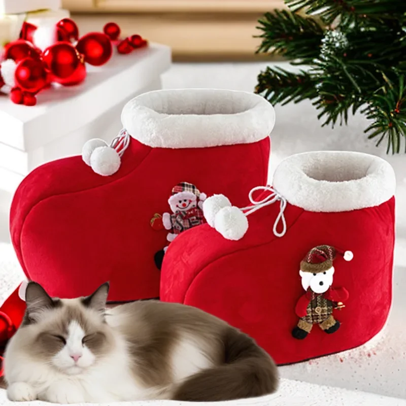 Autumn and Winter Warm Three-dimensional Sponge Cat Kennel Creative Pet Kennel Tent Cartoon Christmas Boots Dog Kennel
Autumn and Winter Warm Three-dimensional Sponge Cat Kennel Creative Pet Kennel Tent Cartoon Christmas Boots Dog Kennel