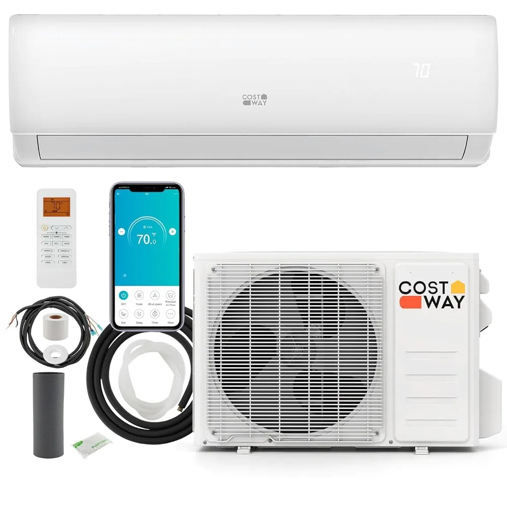11500 BTU Mini Split AC & Heat Pump, 208/230V 17 SEER2 Wifi Inverter 750 Sq.Ft, Alexa Compatible w/Installation Kit, Custom
11500 BTU Mini Split AC & Heat Pump, 208/230V 17 SEER2 Wifi Inverter 750 Sq.Ft, Alexa Compatible w/Installation Kit, Custom