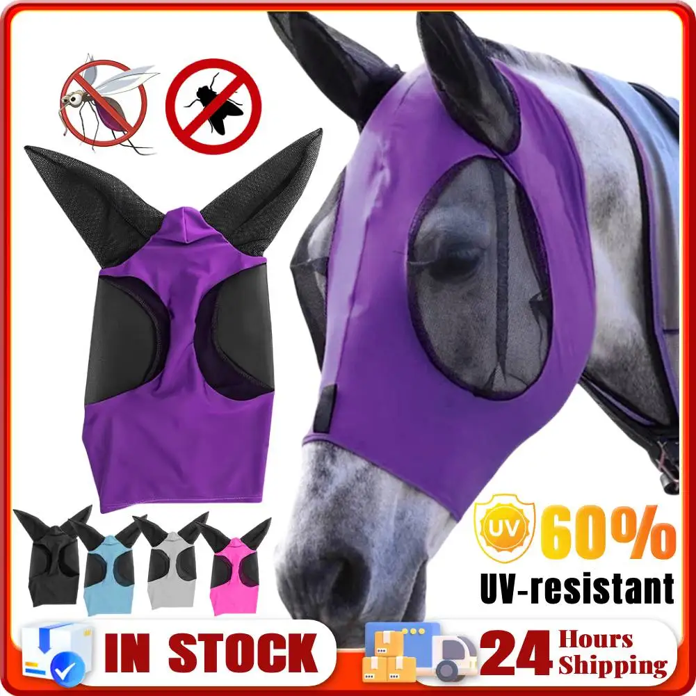 Anti Fly Stretchy Knitted Mesh Mask Ear Protection Meshed Horse Ear Cover Ear Masks Protector Horse Riding Equestrian Equipment
Anti Fly Stretchy Knitted Mesh Mask Ear Protection Meshed Horse Ear Cover Ear Masks Protector Horse Riding Equestrian Equipment