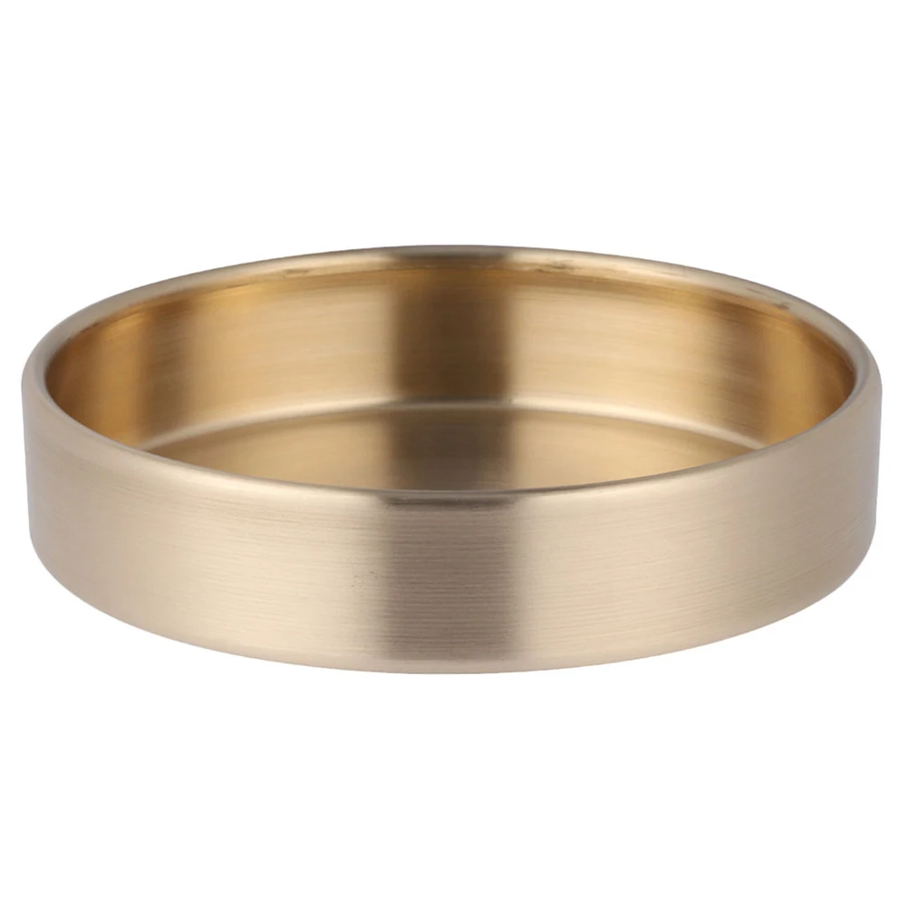 Round Storage Tray Metal Holder Brass Jewelry Plate Multifunctional Home Decor Smooth Edges Use Storage Box
Round Storage Tray Metal Holder Brass Jewelry Plate Multifunctional Home Decor Smooth Edges Use Storage Box