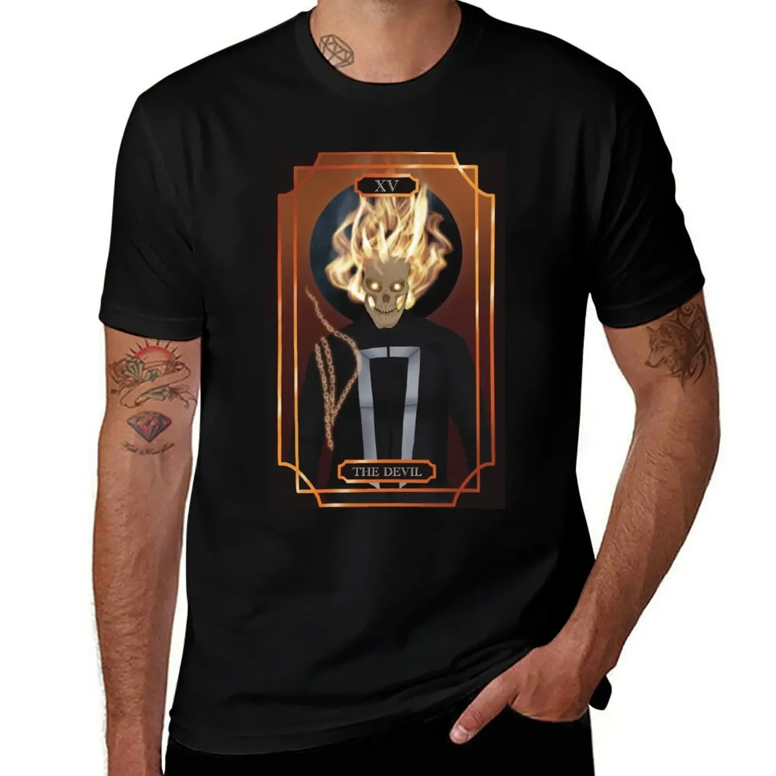 The Devil: Ghost Rider T-Shirt cotton graphic tees topping fitted t shirts for men
The Devil: Ghost Rider T-Shirt cotton graphic tees topping fitted t shirts for men