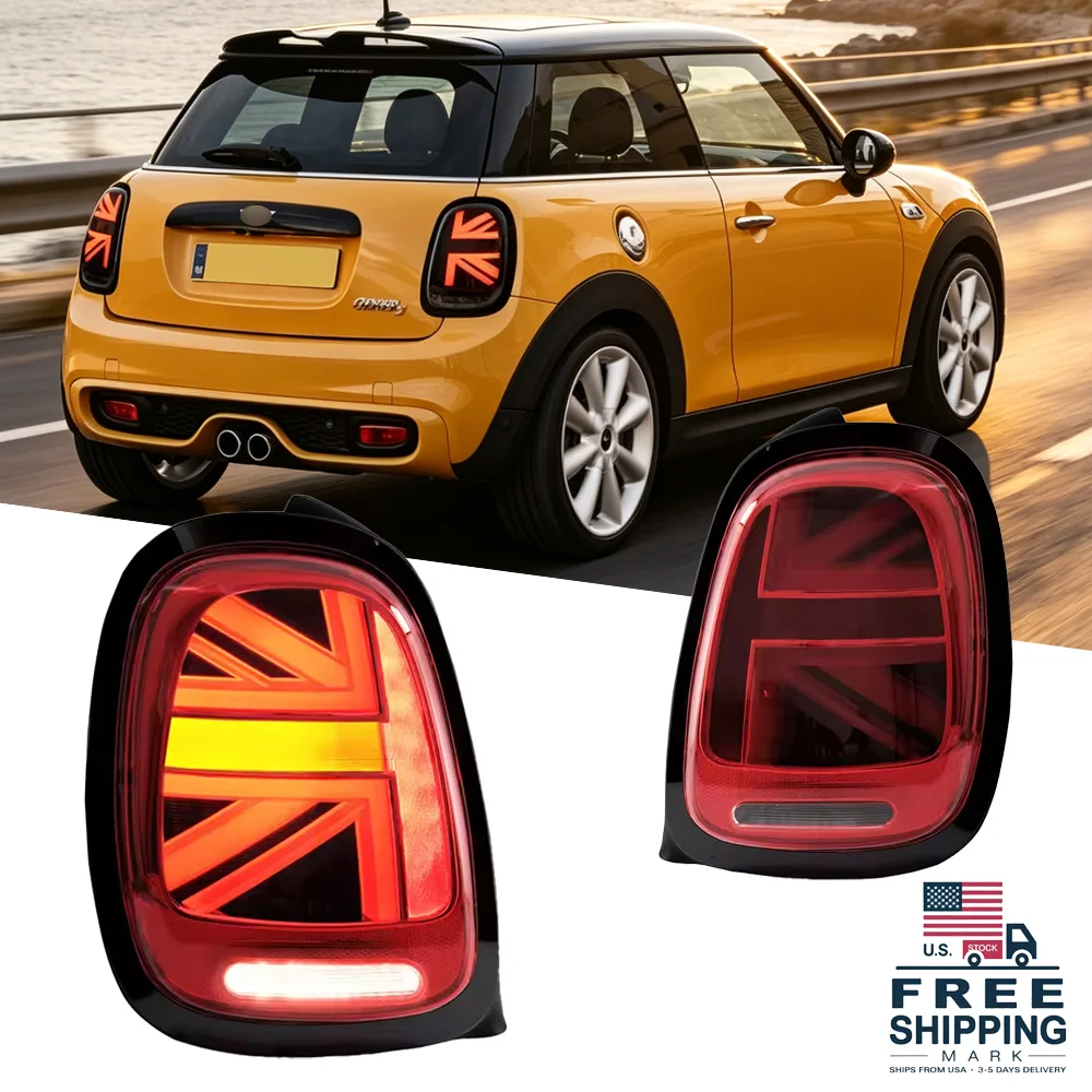 TYPY CAR LED Taillights for 2014–2019 Mini Cooper F55 F56 F57, Sequential Turn Signal Rear Lamp Assembly Upgrade
TYPY CAR LED Taillights for 2014–2019 Mini Cooper F55 F56 F57, Sequential Turn Signal Rear Lamp Assembly Upgrade