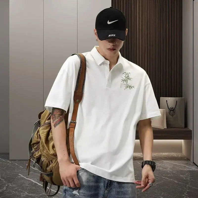 Men's Clothing Solid Green New Arrival Summer Versatile Minimalist Loose Fit Short Sleeve Shirt Trendy Fashion T-Shirt
Men's Clothing Solid Green New Arrival Summer Versatile Minimalist Loose Fit Short Sleeve Shirt Trendy Fashion T-Shirt