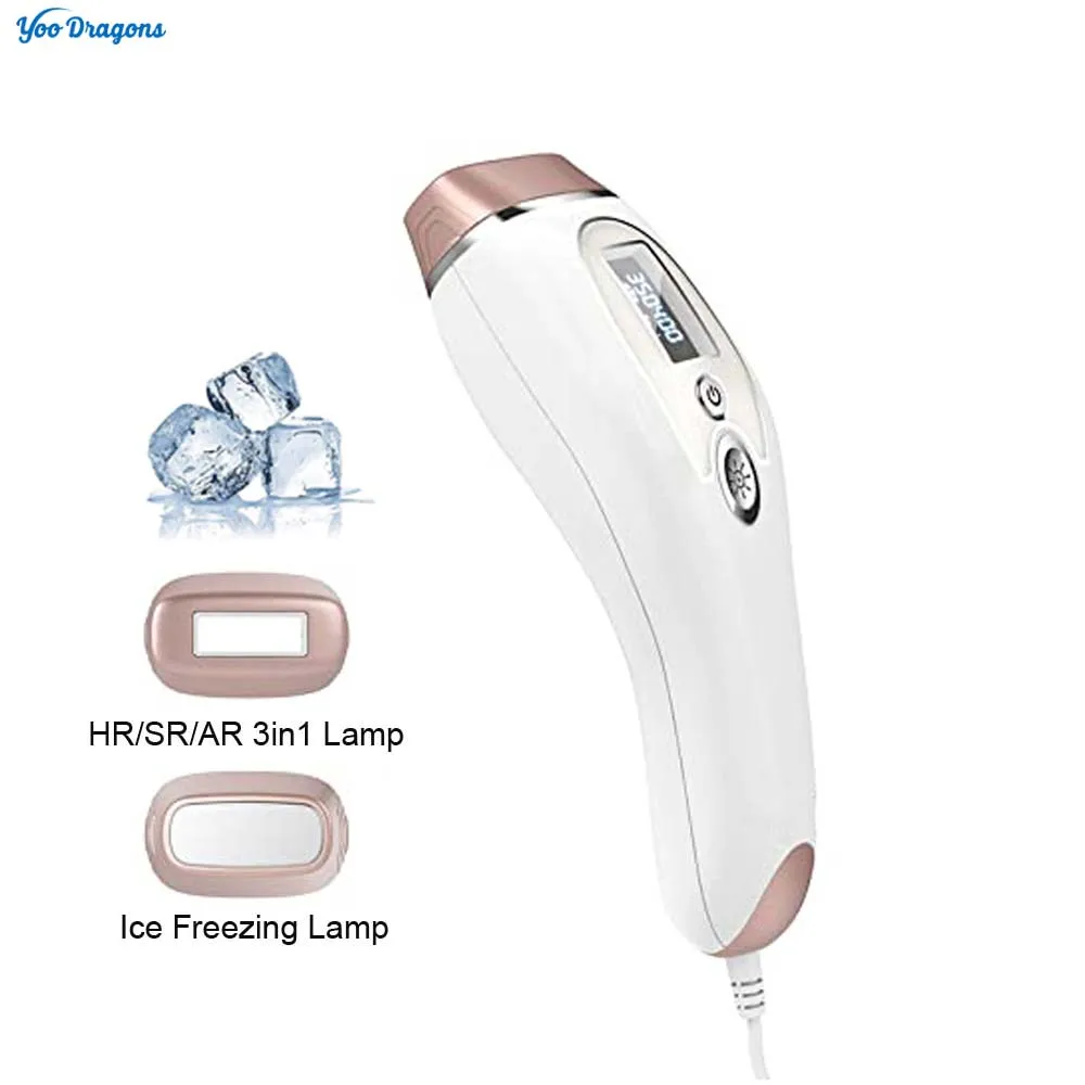 Laser Hair Removal Permanent and Painless Hair Remover Device for Facial/Chin/Back/Leg/Bikini Line Hair with Ice Cool Function
Laser Hair Removal Permanent and Painless Hair Remover Device for Facial/Chin/Back/Leg/Bikini Line Hair with Ice Cool Function