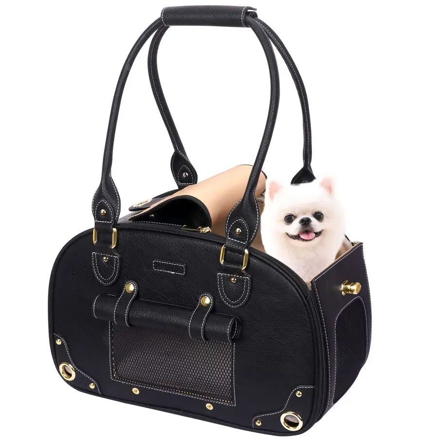 Dog Carrier Purse, Pet Carrier, Foldable Waterproof Premium PU Leather Pet Travel Portable Bag Carrier for Cat and Small Dog Hom
Dog Carrier Purse, Pet Carrier, Foldable Waterproof Premium PU Leather Pet Travel Portable Bag Carrier for Cat and Small Dog Hom