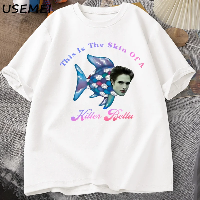 This Is The Skin of A Killer Bella T Shirt Men Funny Movie Meme T-Shirt Twilight Rainbow Fish Tshirt Graphic Tee Men Clothes
This Is The Skin of A Killer Bella T Shirt Men Funny Movie Meme T-Shirt Twilight Rainbow Fish Tshirt Graphic Tee Men Clothes