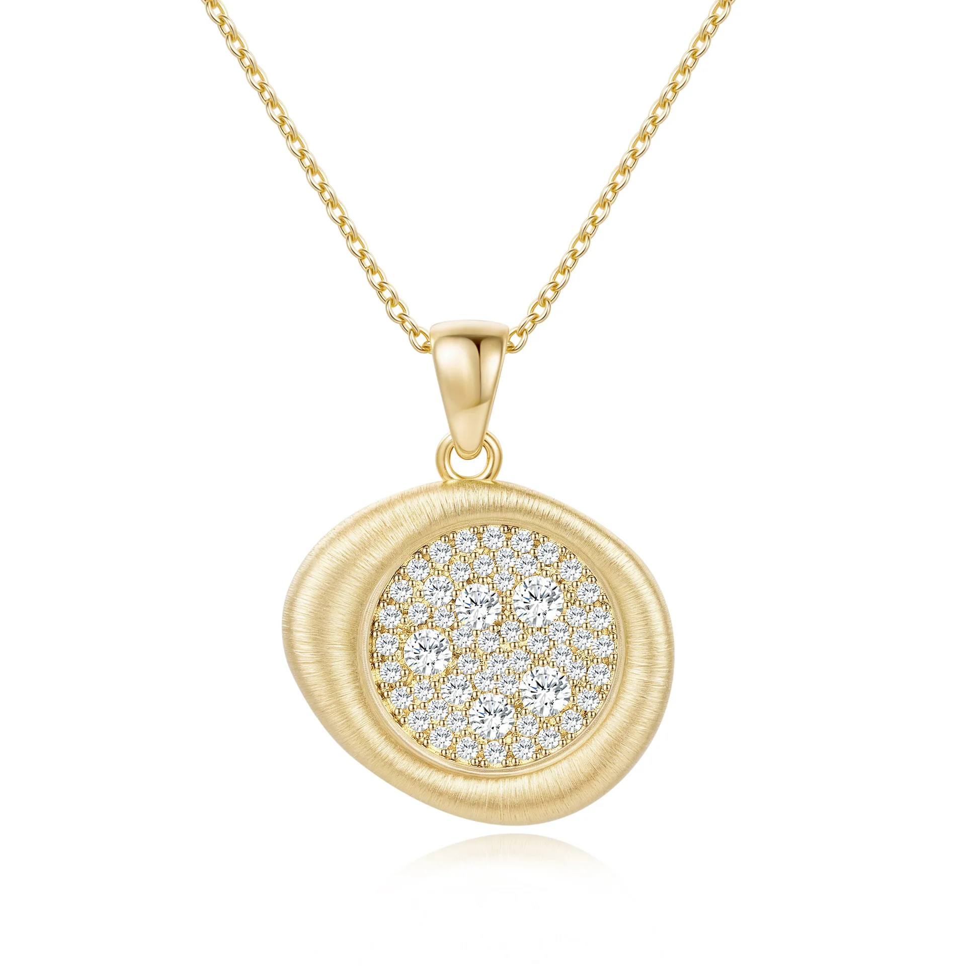 Luxurious 14K Gold Moissanite Necklace Pendant Brushed Elegant Unique Platinum Pt950 for Women Fine Jewelry Gift
Luxurious 14K Gold Moissanite Necklace Pendant Brushed Elegant Unique Platinum Pt950 for Women Fine Jewelry Gift