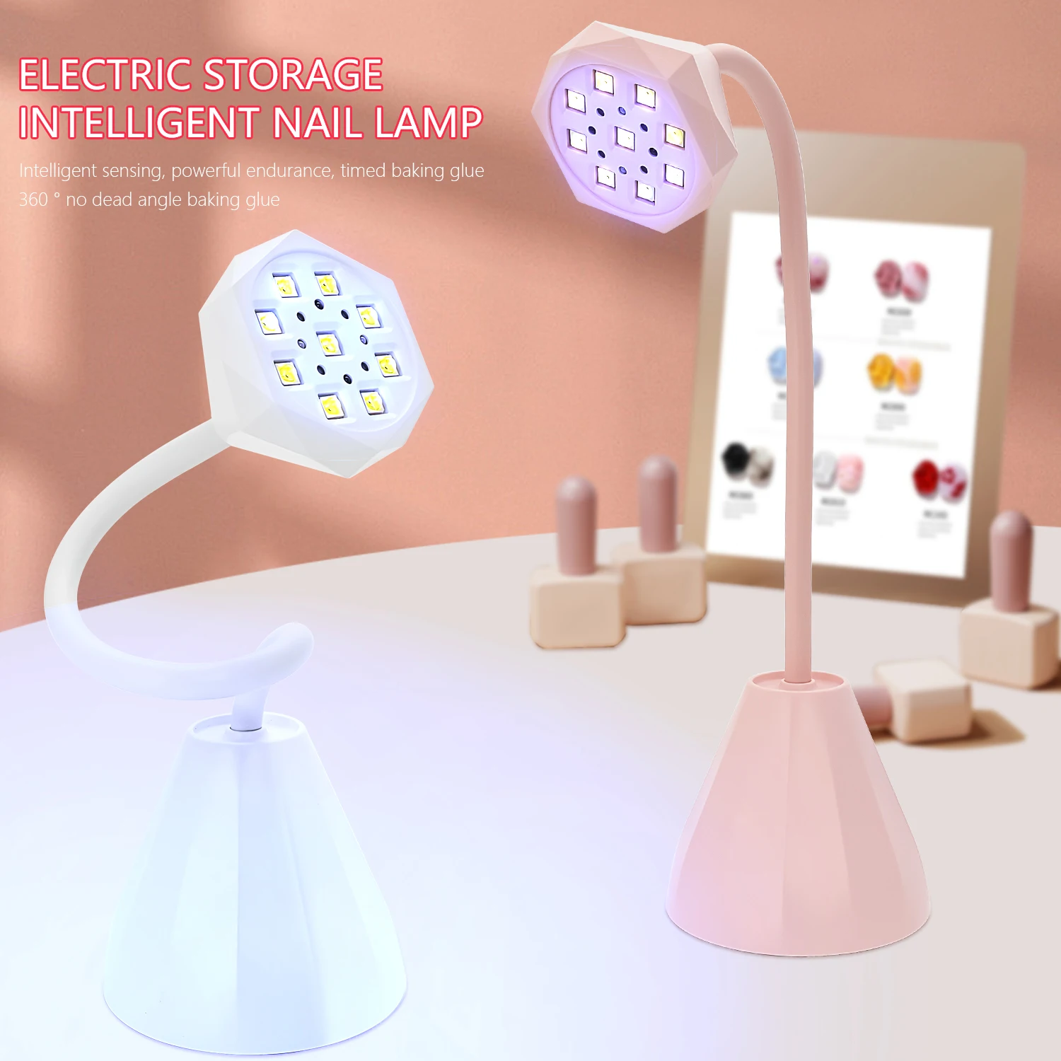 Профессиональная лампа для ногтей с индукционной зарядкой, гибкая конструкция на гусиной шее, 9 ламповых бусин по времени по 45 секунд и 90 секунд.
Профессиональная лампа для ногтей с индукционной зарядкой, гибкая конструкция на гусиной шее, 9 ламповых бусин по времени по 45 секунд и 90 секунд.