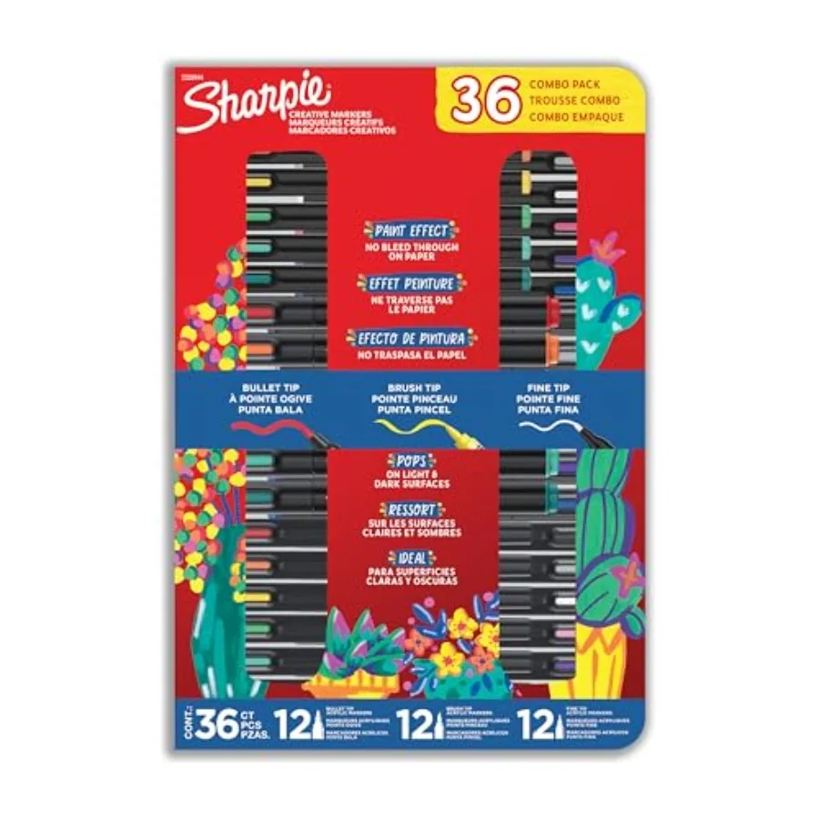 Creative Markers Variety Pack, Water-Based Acrylic Paint Markers, Assorted Tips and Colors, - Works on Paper, Metal, Wood, Cera
Creative Markers Variety Pack, Water-Based Acrylic Paint Markers, Assorted Tips and Colors, - Works on Paper, Metal, Wood, Cera