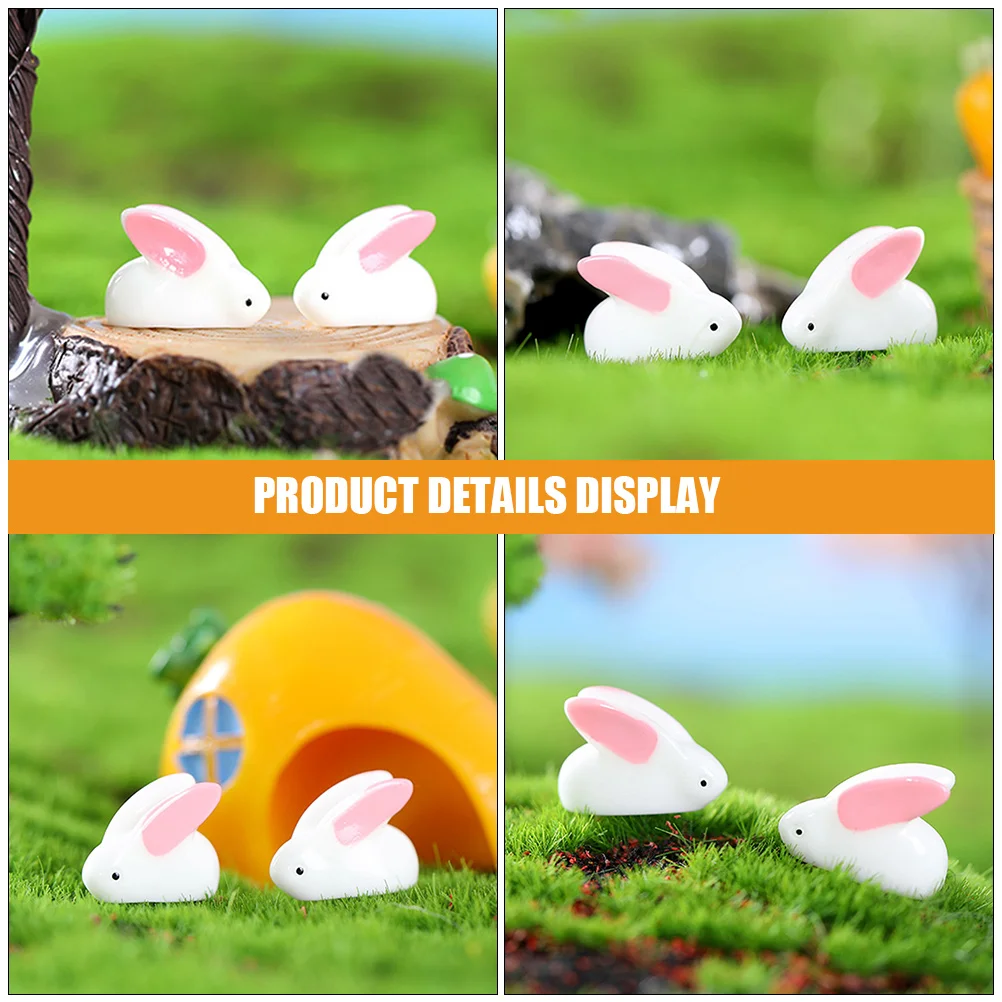 25pcs Miniature Rabbit Figurines Simulated Bunny Ornaments Resin Craft Micro Landscape Decorations House Accessories
25pcs Miniature Rabbit Figurines Simulated Bunny Ornaments Resin Craft Micro Landscape Decorations House Accessories