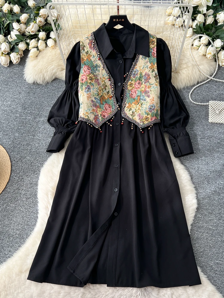 Корейский женский дизайн, свободная пузырьковая све irt Dr, внутренняя одежда, многослойная повседневная рабочая одежда, юбка трапециевидной формы с высокой талией
Корейский женский дизайн, свободная пузырьковая све irt Dr, внутренняя одежда, многослойная повседневная рабочая одежда, юбка трапециевидной формы с высокой талией