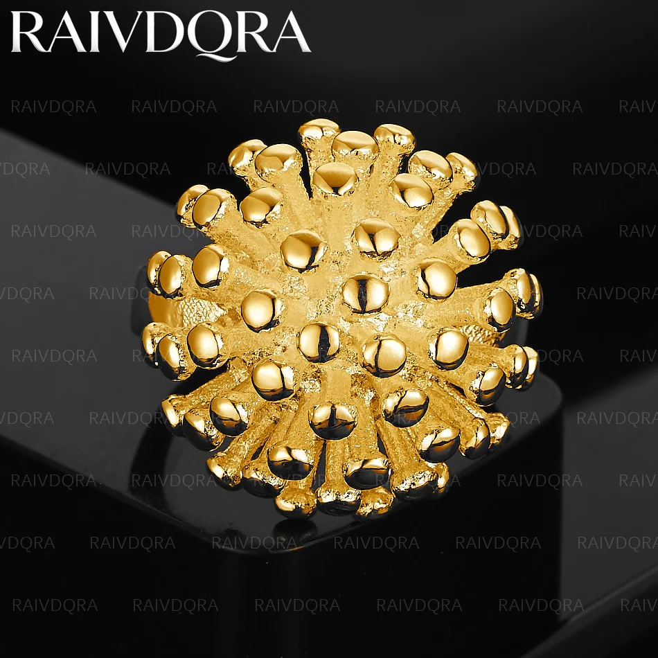 18K Gold Plated Round Coral Rings For Women Engagement Wedding Ring Fashion Party Charms Jewelry Accessories
18K Gold Plated Round Coral Rings For Women Engagement Wedding Ring Fashion Party Charms Jewelry Accessories