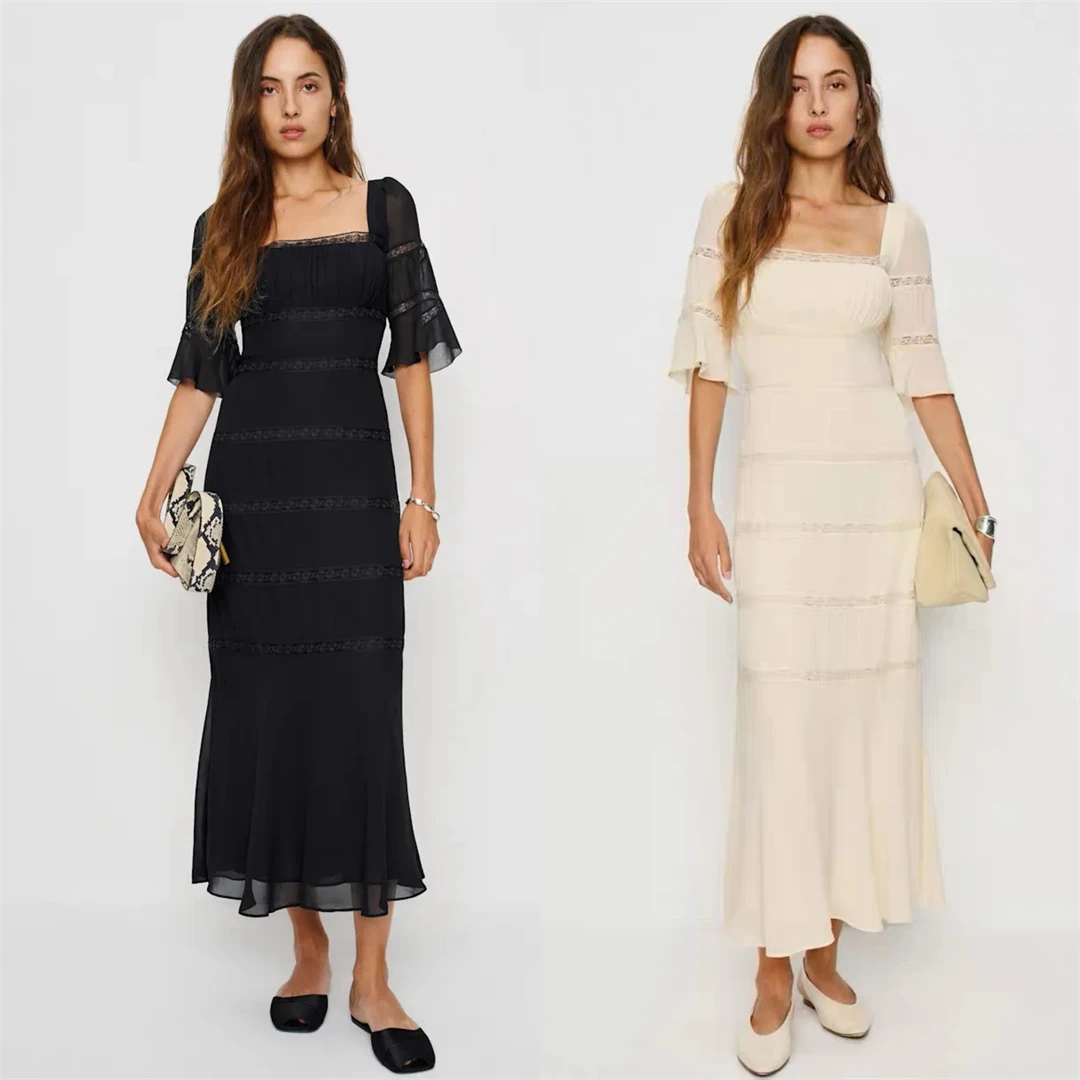 Romantic Fish Tail New York Refo Dress Lace Paneling Waist Cinching Long Skirt Vintage Style High Waist Soft Viscose Low Stre...
Romantic Fish Tail New York Refo Dress Lace Paneling Waist Cinching Long Skirt Vintage Style High Waist Soft Viscose Low Stre...
