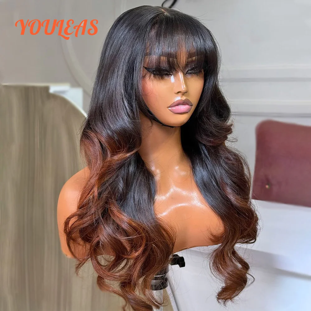 Honey Blonde Loose Wave Ombre 1b/4 Color 13x4 Transparent Lace Front Glueless Wig Human Hair Preplucked Ready To Wear With Bangs
Honey Blonde Loose Wave Ombre 1b/4 Color 13x4 Transparent Lace Front Glueless Wig Human Hair Preplucked Ready To Wear With Bangs
