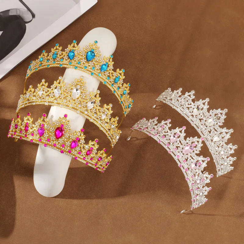 Fashion Wedding Crown Headgear Crystal Bridal Tiaras Headwear Jewelry Multicolor Headband Princess Hair Accessories Dropshipping
Fashion Wedding Crown Headgear Crystal Bridal Tiaras Headwear Jewelry Multicolor Headband Princess Hair Accessories Dropshipping