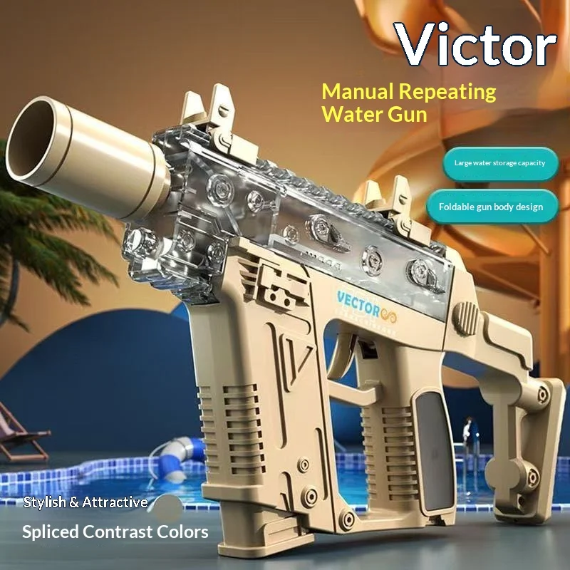 Rapid Fire Manual Water Gun Foldable Large Capacity Pump Action Spray Blaster Outdoor Water Fight Toy for Kids Summer
Rapid Fire Manual Water Gun Foldable Large Capacity Pump Action Spray Blaster Outdoor Water Fight Toy for Kids Summer