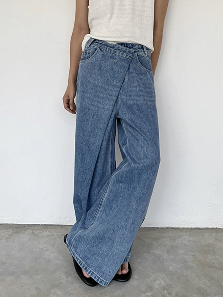 Retro American High Street Men's Jeans mid Waist Washed out Loose Wide Leg Floor-Length Pants Button Closure Winter Wear
Retro American High Street Men's Jeans mid Waist Washed out Loose Wide Leg Floor-Length Pants Button Closure Winter Wear