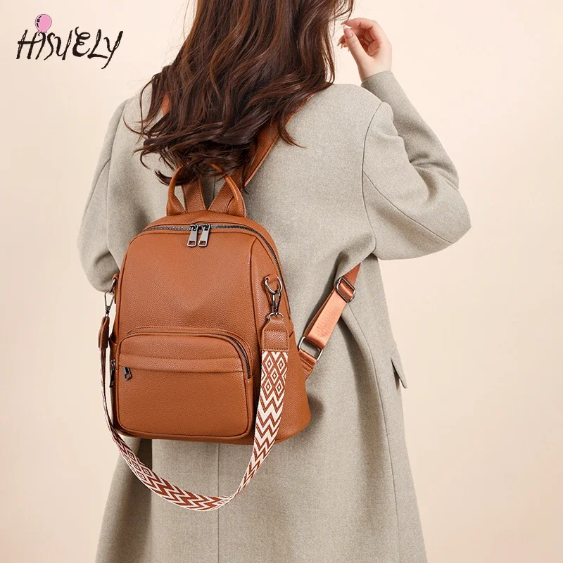 Ladies Soft Leather Backpack For Women 2025 Fashion Anti-theft Travel Shoulder Bag Preppy Style Purses Laptop Backpack Schoolbag
Ladies Soft Leather Backpack For Women 2025 Fashion Anti-theft Travel Shoulder Bag Preppy Style Purses Laptop Backpack Schoolbag